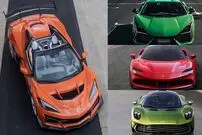 تصاویر؛ مقایسه کوروت ZR1X با سوپراسپرت‌های هیبرید فراری، لامبورگینی و آستون‌مارتین