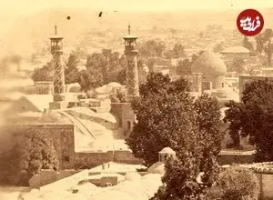 عکس| سفر زمان؛ منظرۀ شهر تهران از روی پشت‌بام شمس‌العماره؛ سال 1276