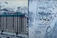 (عکس) شهری عجیب که تمام شهروندان آن در یک ساختمان زندگی می‌کنند