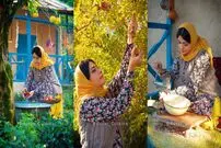 ببینید؛ غذای روستایی در ایران؛ چیدن انارهای ترش جنگلی و تهیه اناربیج با آن ها