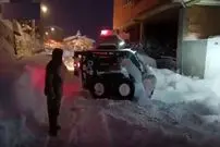 ببینید| ارتفاع برف در این منطقه به یک متر رسید 