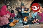 ببینید؛ غذای روستایی در افغانستان؛ پخت منتو و نان تازه در غاری دورافتاده