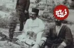 عکس| سفر زمان؛ دورهمی مردان قاجاری در یک باغچه