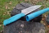 (ویدئو) نحوه درست کردن یک دسته چاقوی زیبا با لوله PVC آب
