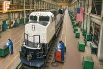 ببینید| فرآیند تولید لوکوموتیو و واگن های قطار در کارخانه ای بزرگ در آمریکا