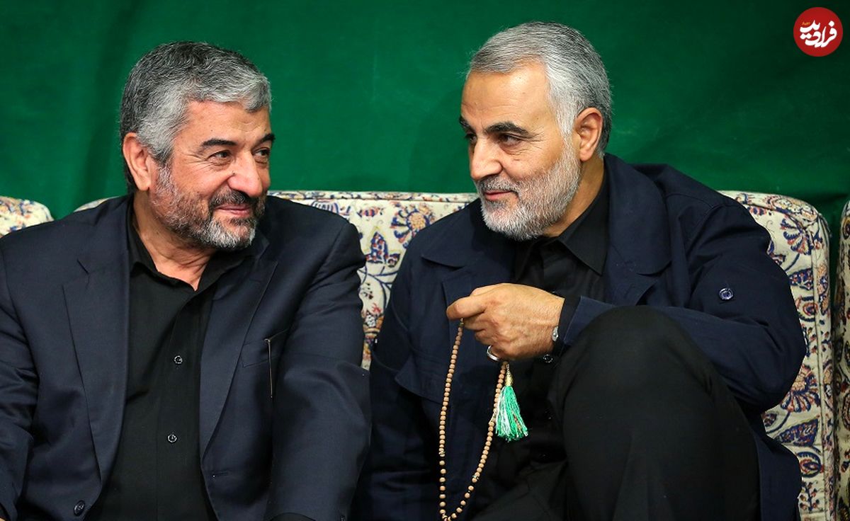 عکس| سفر به تاریخ؛ «سردار سلیمانی، احمدینژاد و عزیز جعفری» در کنار «رهبر انقلاب» در عزاداری محرم؛ سال 95