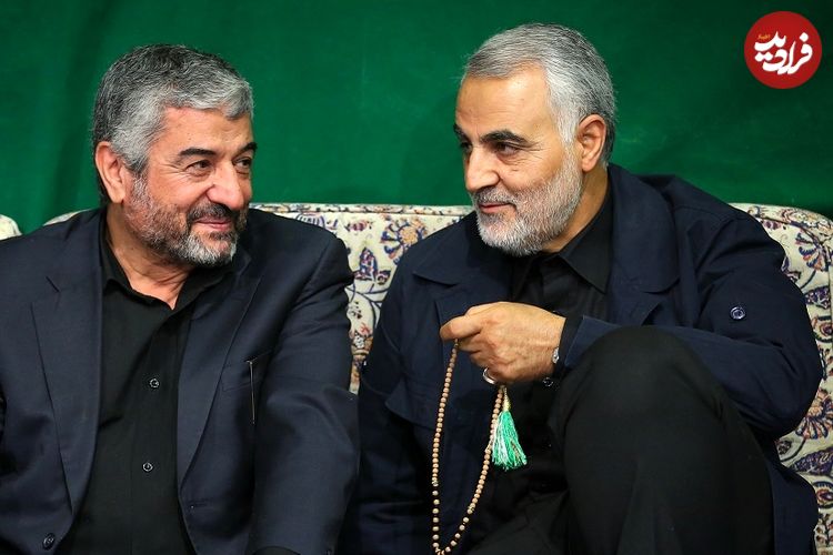 عکس| سفر به تاریخ؛ «سردار سلیمانی، احمدی‌نژاد و عزیز جعفری» در کنار «رهبر انقلاب» در عزاداری محرم؛ سال 95