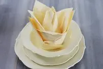 ( ویدیو) جالب ترین روش برای تا زدن دستمال سفره که مطمئنا نمی دانید 