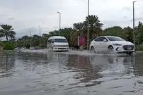 ببینید؛ تصاویر تازه از بارش شدید باران در جزیره کیش؛ بارش بیشتر از ۱۱۰ میلیمتر