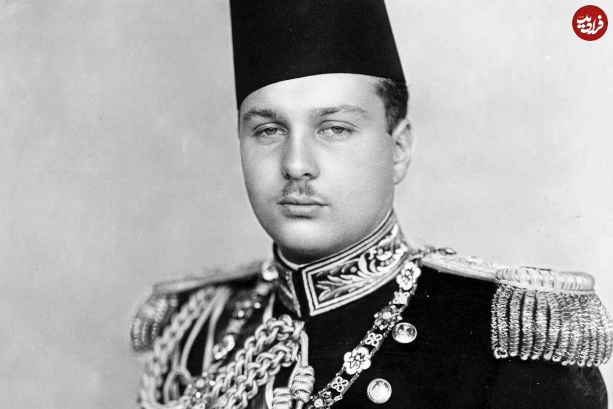 عکس؛ سفر در زمان؛ «ملک فاروق، پادشاه مصر در کنار دخترش فوزیه»؛ سال 1340