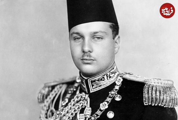 عکس؛ سفر در زمان؛ «ملک فاروق، پادشاه مصر در کنار دخترش فوزیه»؛ سال 1340