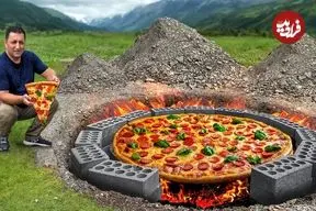 ببینید| غذای روستایی در آذربایجان؛ تهیه سوسیس خانگی و پخت پیتزای بزرگ