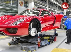 ببینید| صفر تا صد تولید خودروی سوپر اسپرت پورشه 918 در آلمان