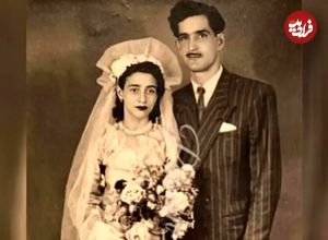 عکس؛ سفر در زمان؛ «مهمانان مشغول صرف شام درجشن عروسی یک زوج فومنی»؛ سال 1335