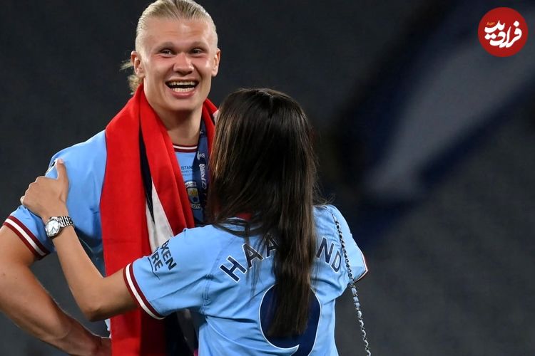 عکس؛ ارلینگ هالند و نامزدش برای هالووین «جوکر» و «زن گربه‌ای» شدند 