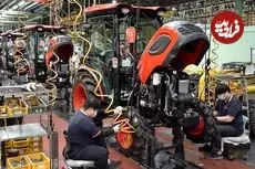 ببینید| نگاهی به مراحل تولید تراکتور در کارخانه ای در کره جنوبی