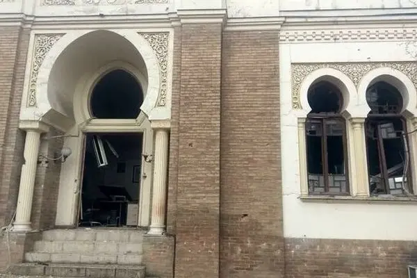 عکس| آسیب پژوهشکده هنر و خانه پروفسور عدل در حملات اخیر