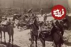 عکس| سفر زمان؛ تصویر دیدنی از ازدحام شترها در یک کاروانسرا در عهد قاجار