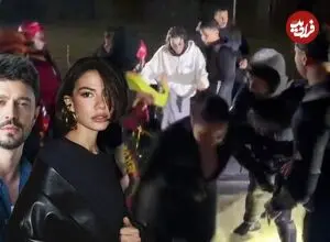 دو ستاره مشهور ترکیه با قایق از سیل نجات یافتند