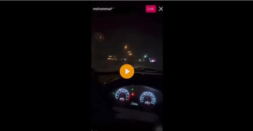 (ویدیو) لحظه تصادف یک خودرو هنگام لایو گرفتن