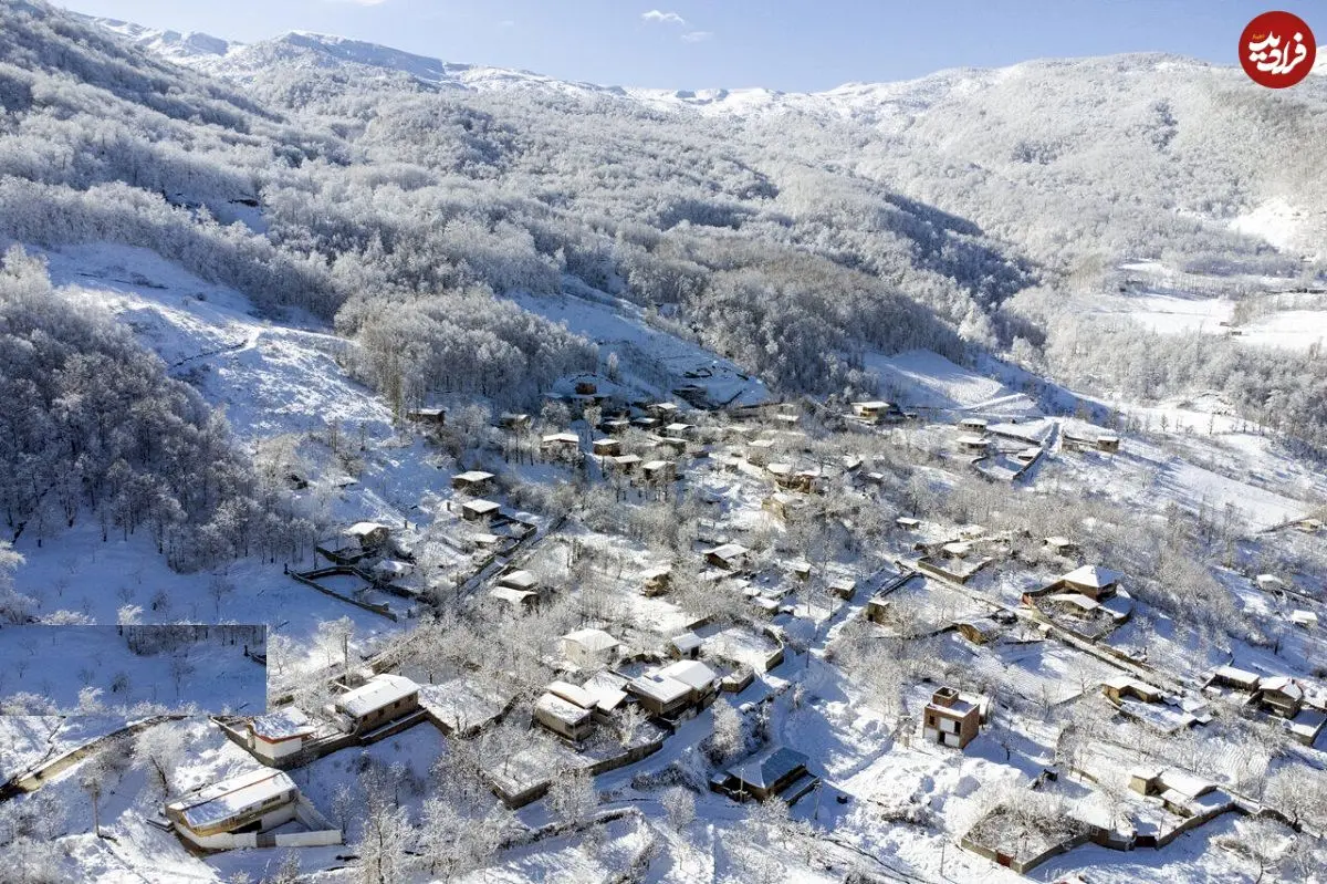 تصاویر؛ برف جای آتش را گرفت؛ «الیت» سفیدپوش شد