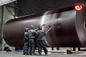 ببینید| مراحل دیدنی ساخت مخزن سوخت بزرگ 50000 لیتری در کره