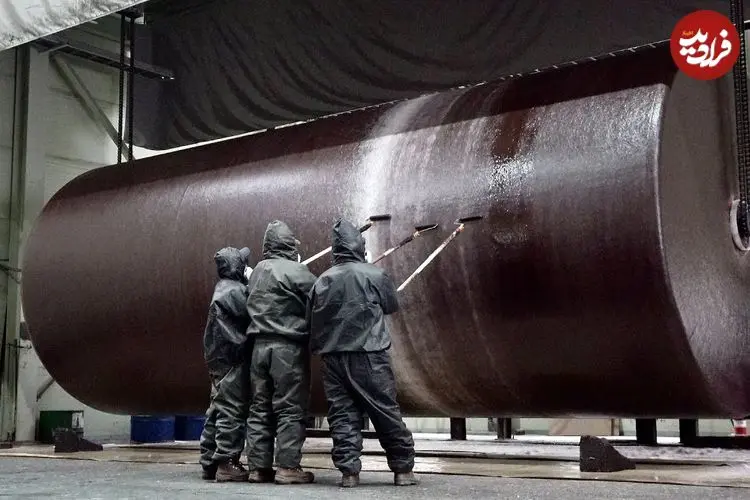 ببینید| مراحل دیدنی ساخت مخزن سوخت بزرگ 50000 لیتری در کره
