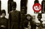 عکس؛ سفر در زمان؛ «گروهی از زنان ناصرالدین شاه و خواجه‌های آفریقایی» در کرج؛ سال 1262