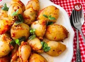 دلمه پیاز مجلسی؛ این دستور پخت طعمش از همه دلمه‌ها خاص‌تر است