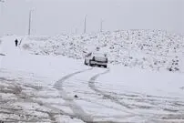 ببینید| تصاویری از بارش شدید برف در مراغه