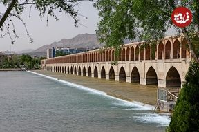 عکس؛ سفر در زمان؛ چهارباغ و پل الله‌وردی‌خان (سی‌وسه‌پل) در سال ۱۰۸۲ هجری شمسی