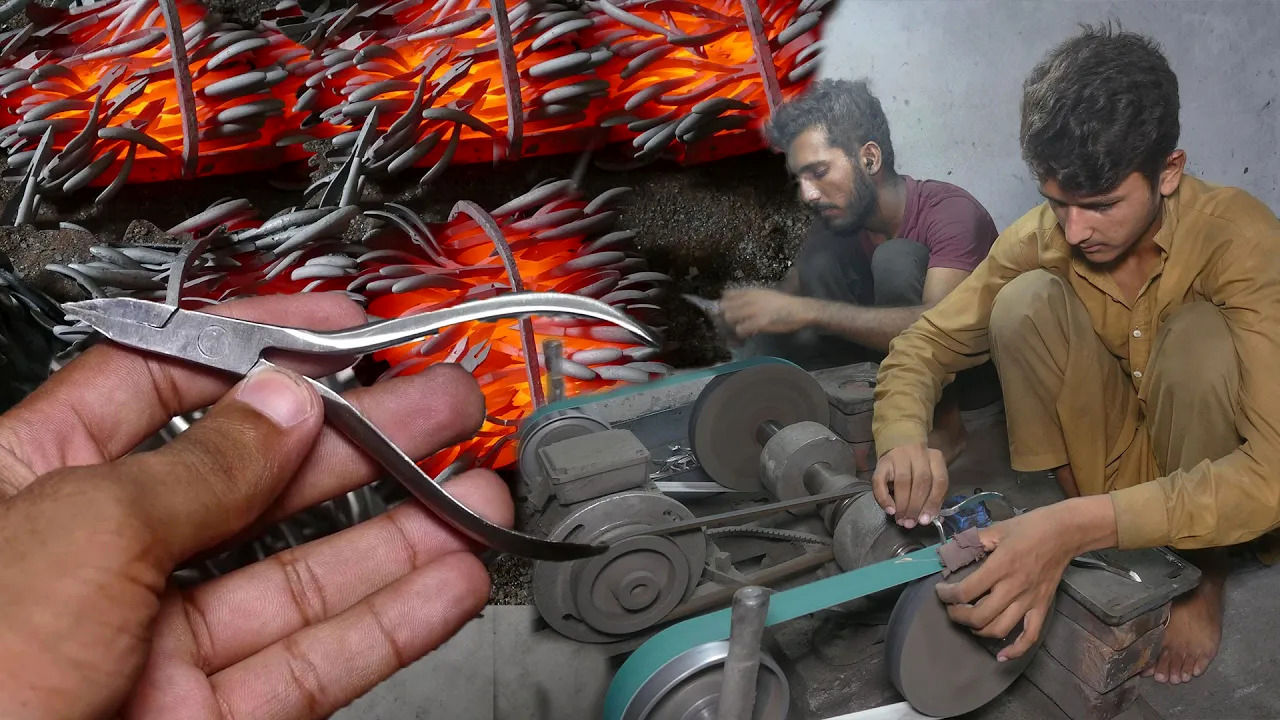 (ویدئو) مراحل دیدنی و جالب تولید سیم چین در یک کارگاه پاکستانی