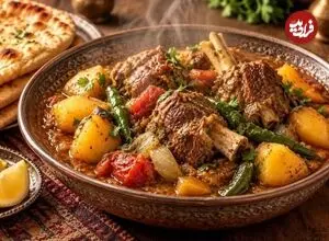 این کباب افغانی روی منقل پخته نمی‌شود