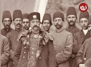 عکس| سفر زمان؛ «ناصرالدین شاه و فردریک اول» در ورودی قصر بادن‌بادن