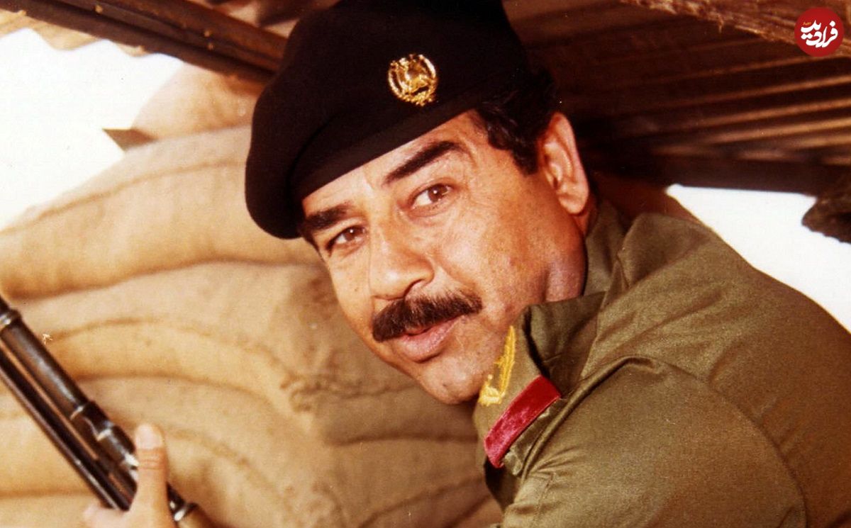عکس| سفر در زمان؛ «صدام حسین» با تیپ متفاوت زمستانی؛ دهه 70