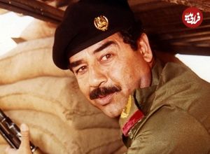 عکس| سفر در زمان؛ «صدام حسین» با تیپ متفاوت زمستانی؛ دهه 70