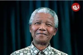 عکس| سفر در زمان؛ «نلسون ماندلا» در 76 سالگی و در یک مراسم؛ سال 1372