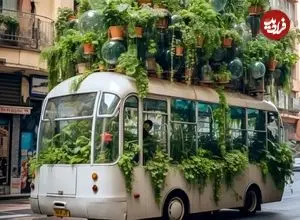 ببینید| اتوبوس قراضه بود، حالا شده یک خانه مدرن به سبک بوهمی