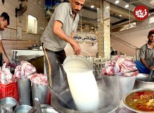 ببینید؛ غذای خیابانی در پاکستان؛ پخت نهاری سنتی در کراچی 