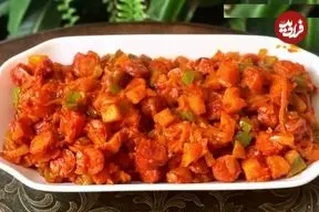 ببینید| طرز تهیه سوسیس بندری با سیب زمینی