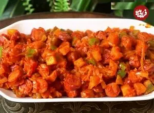 ببینید| طرز تهیه سوسیس بندری با سیب زمینی