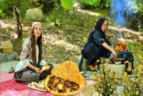 ببینید؛ غذای روستایی در ایران؛ پخت یک غذای سنتی با گوشت و برنج