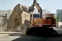 تخریب باروی دوره هخامنشی در گلپایگان