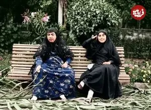 «اندرونی ناصرالدین‌شاه» به روایت عکس‌های رنگی‌شده