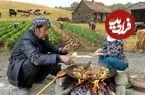 ببینید| غذای روستایی در افغانستان؛ پخت جگر گاو با سیب زمینی و تهیه نان تازه