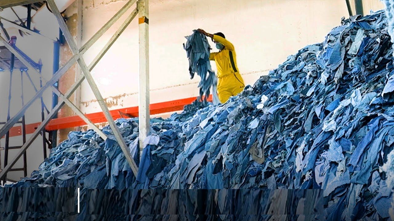 (ویدئو) چگونه میلیون ها شلوار جین بازیافت و به شلوار جدید تبدیل می شوند؟