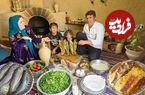ببینید؛ غذای روستایی در ایران؛ کباب کردن ماهی شکم پر روی هیزم