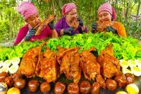 ببینید| غذای روستایی در سنگاپور؛ تهیه یک غذای متفاوت با اردک و سبزیجات در طبیعت زیبای روستا