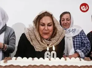 عکس| سفر زمان؛ «مهرانه مهین ترابی» در جشن پایان سریال «آنام»