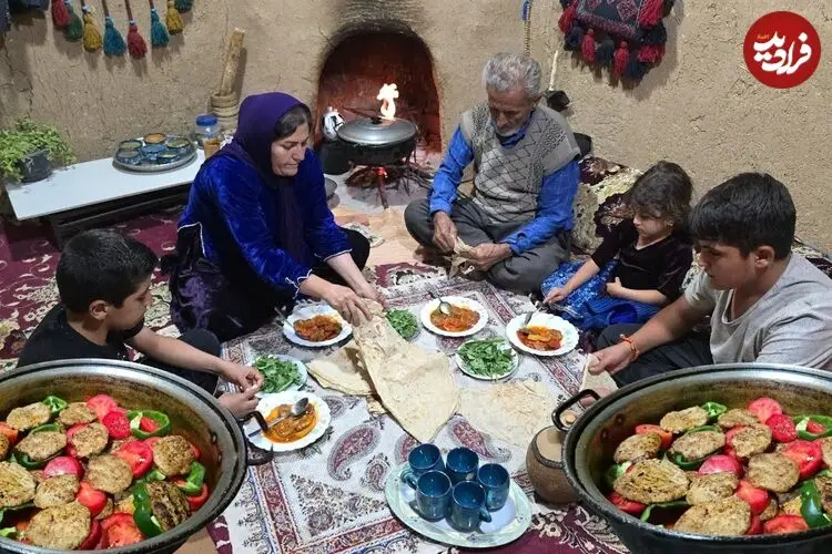 ببینید| غذای روستایی در ایران؛ پخت تاس کباب در روستایی زیبا و به روشی سنتی